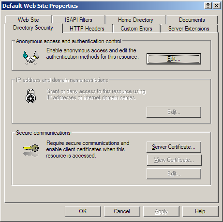 Генерация CSR на Microsoft IIS 5x/6x